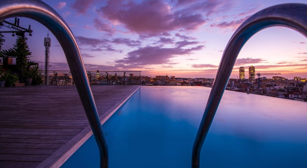 pool evening