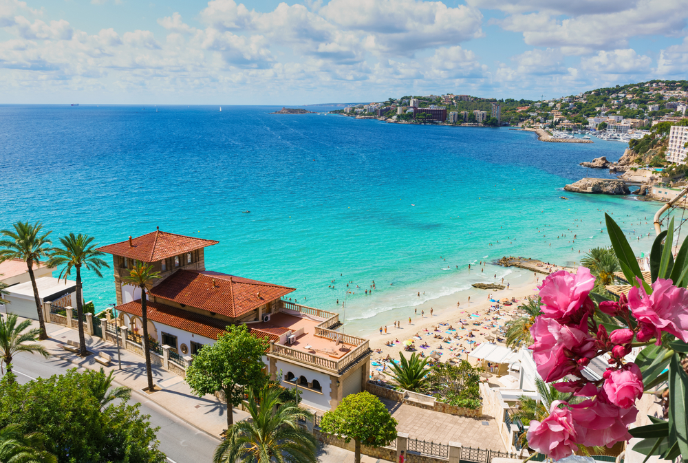 Top,View,At,Cala,Major,Beach,In,Palma,De,Mallorca,