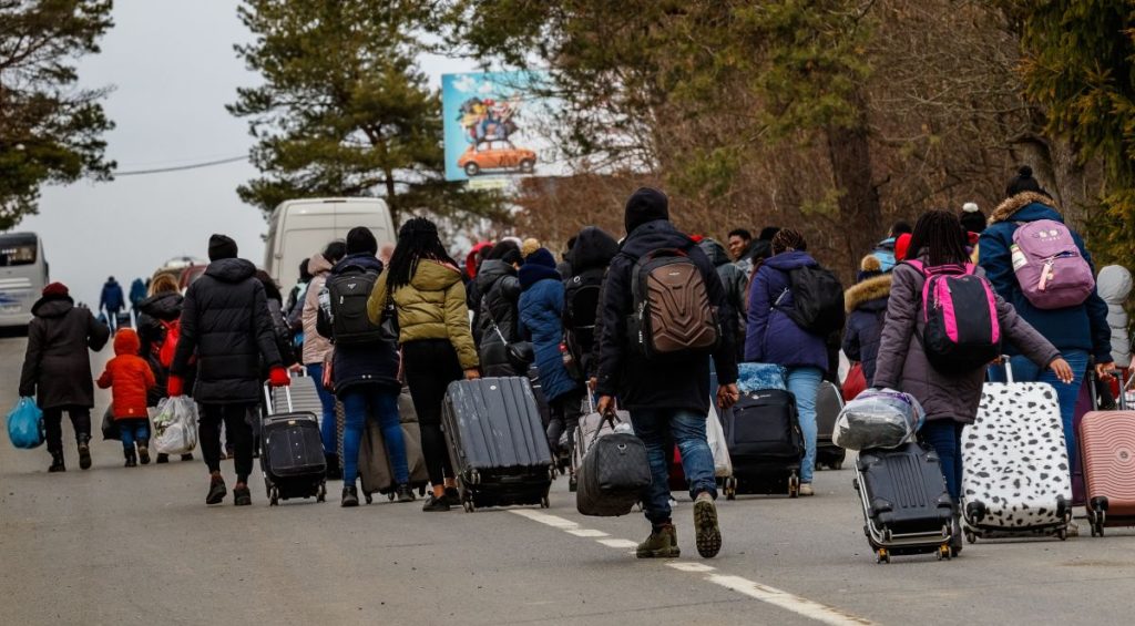 fleeing ukraine refugee