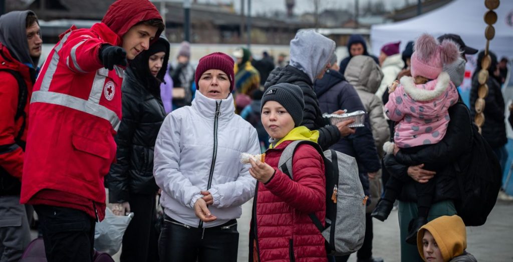 fleeing ukraine refugee