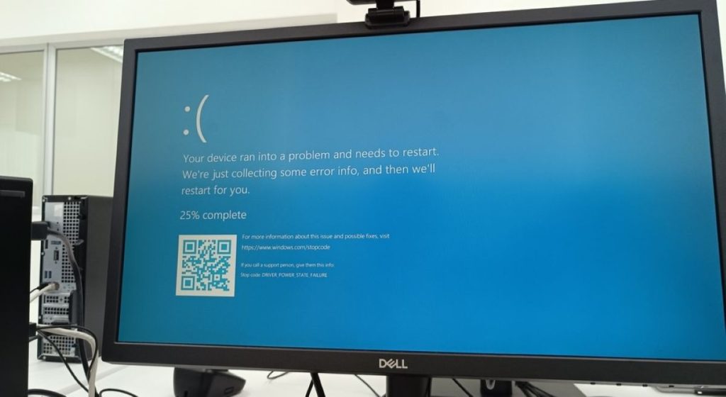 microsoft error screen