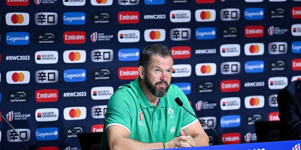 Irish coach Andy Farrell
