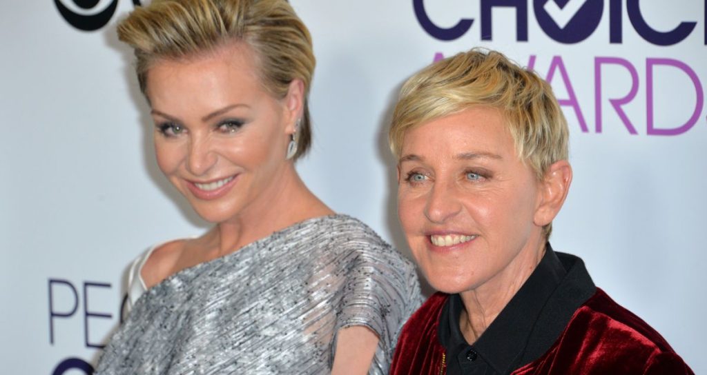 Portia de Rossi and Ellen DeGeneres
