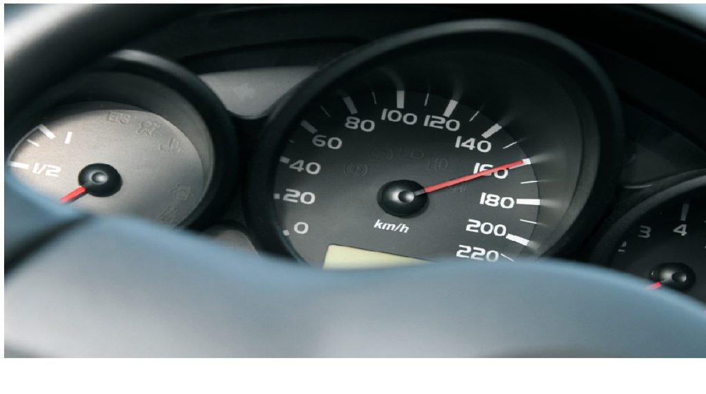 speeding car police