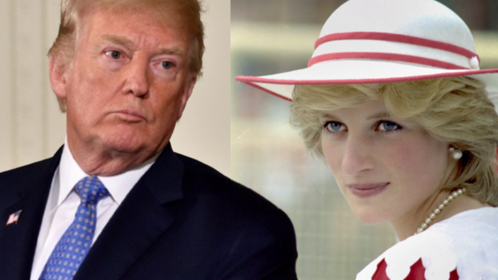 donald trump, princess diana
