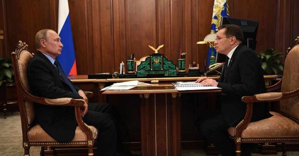 Putin and Alexei Likhachev