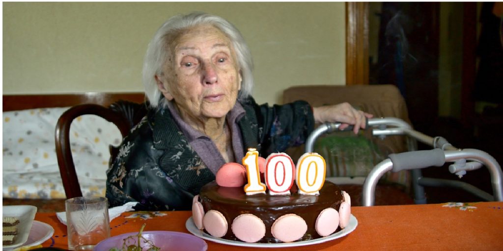 100 year old woman birthday