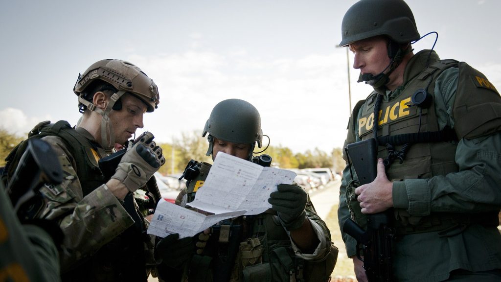 Active shooter exercise at Navy EOD school