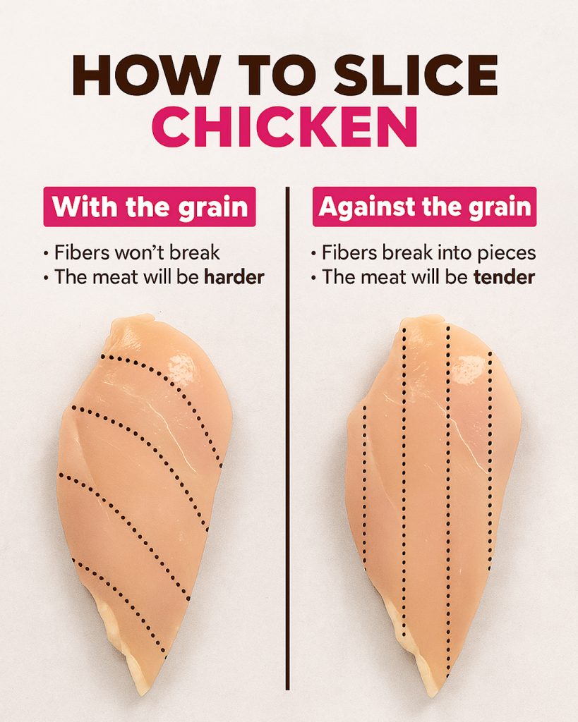 How to slice a chicken, kylling, filet, meat, breast