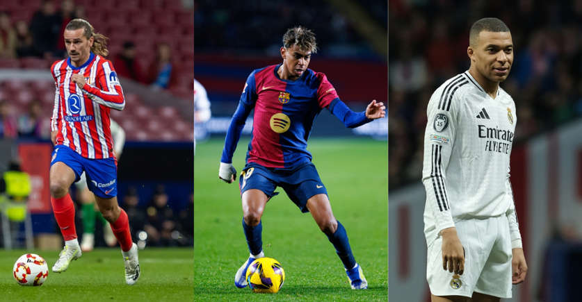 Greizmann, Lamine Yamal, Mbappe