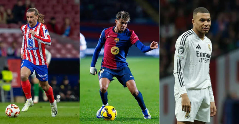 Greizmann, Lamine Yamal, Mbappe