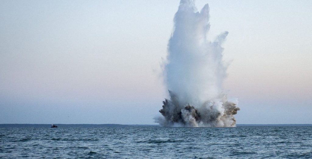 sea mine explosion