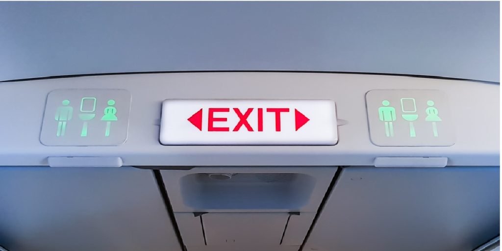 Flight toilet plane
