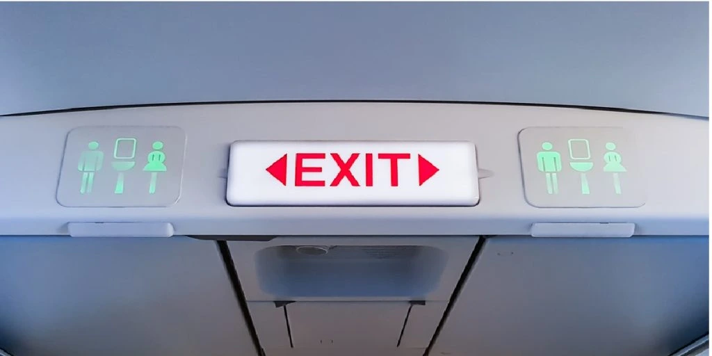 Flight toilet plane