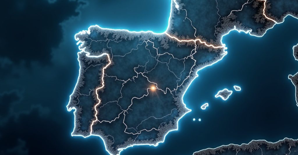 Map of Spain, kort over Spanien