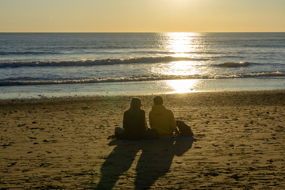 Par på strand / Couple on beach