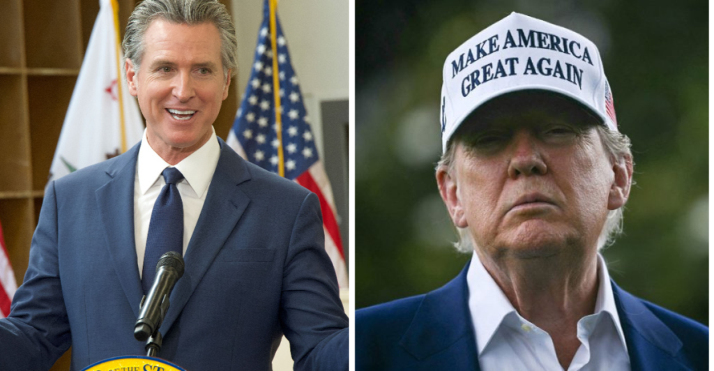 Gavin Newsom och Donald Trump