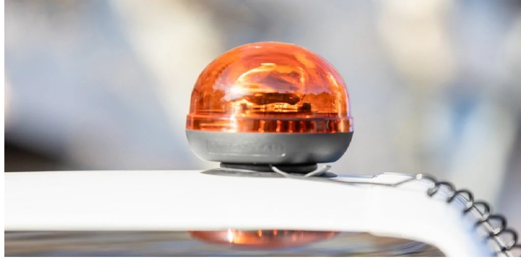 Orange light car