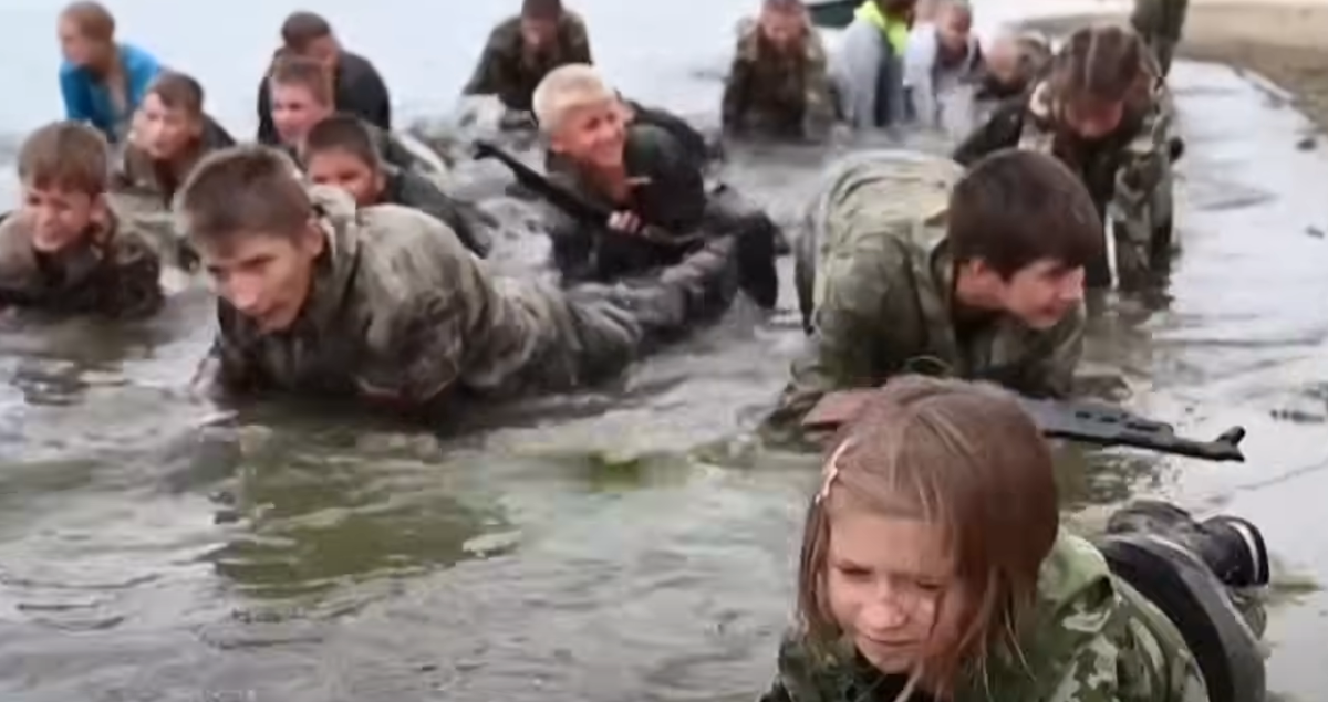 russia children war soldier child
