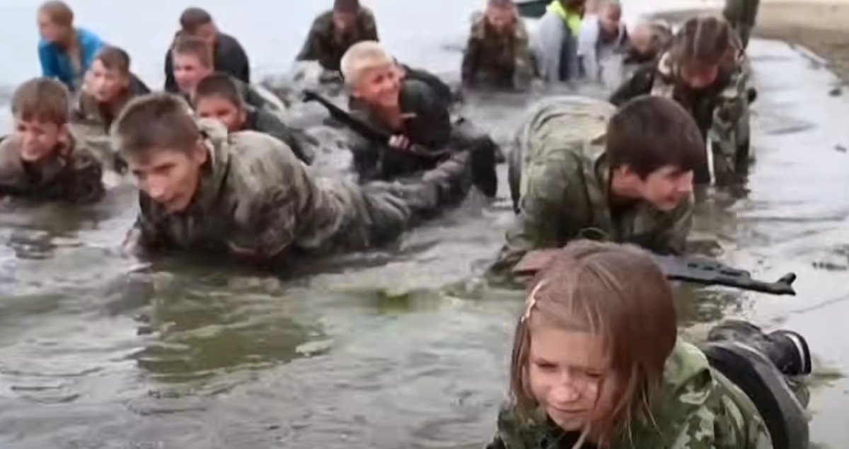 russia children war soldier child