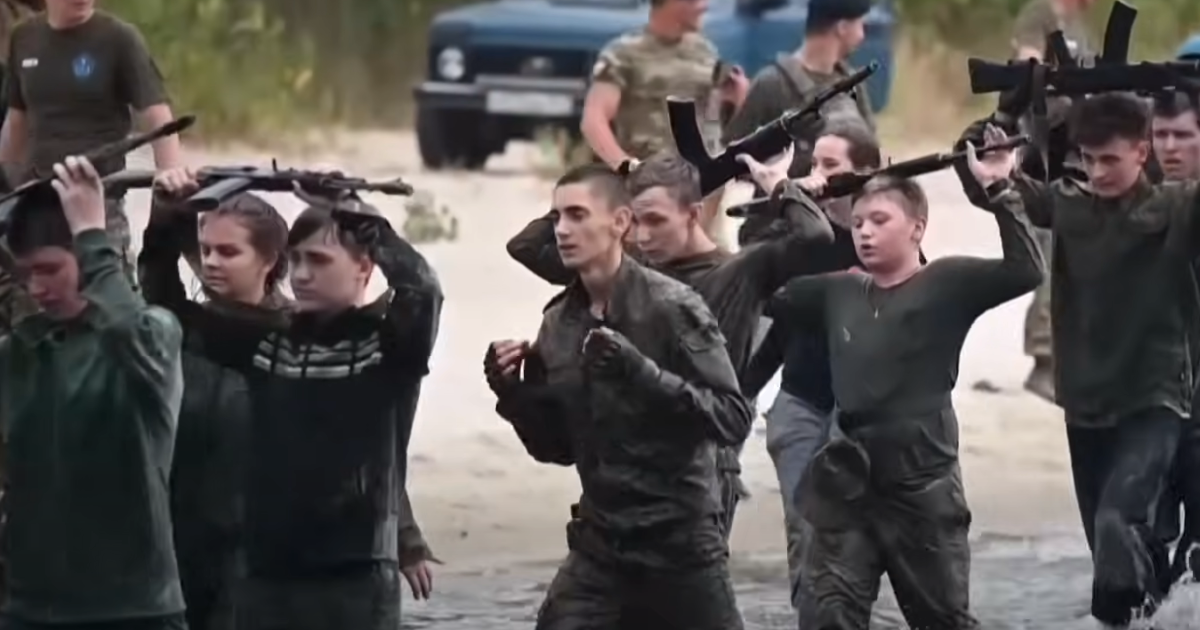 russia children war soldier child