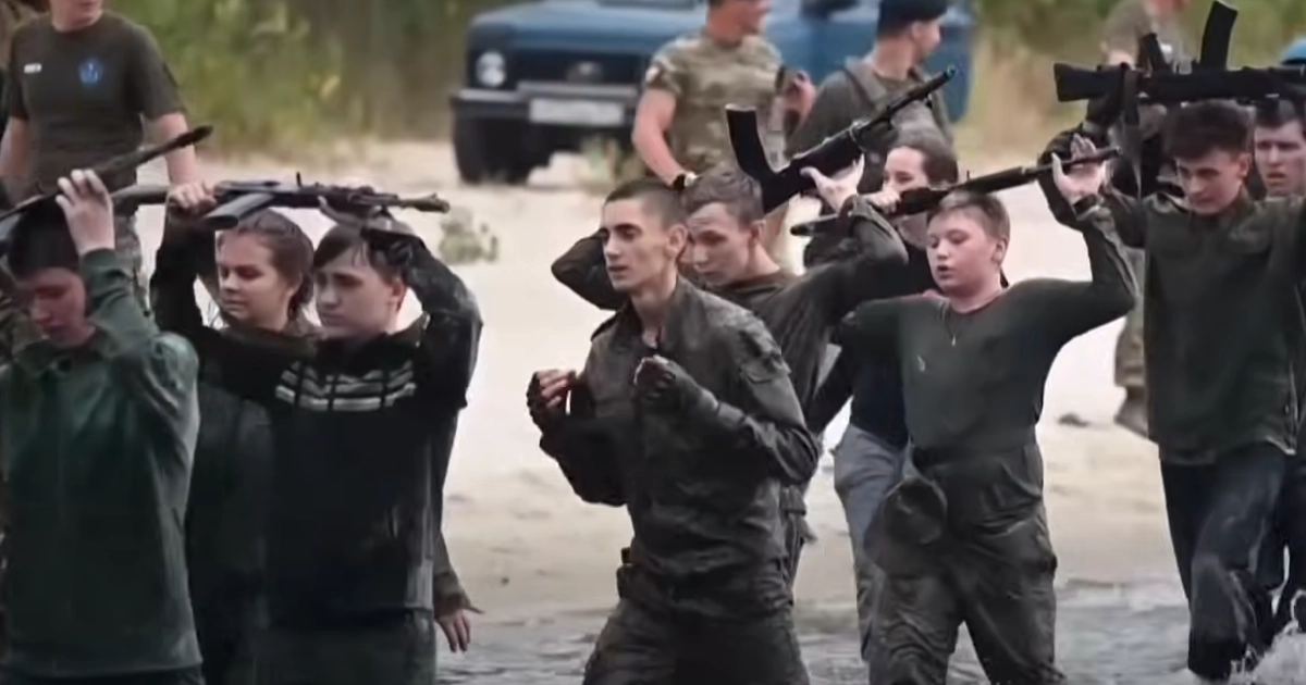 russia children war soldier child