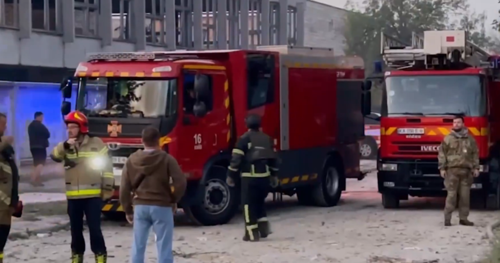 Kyiv attack bomb explosion missile