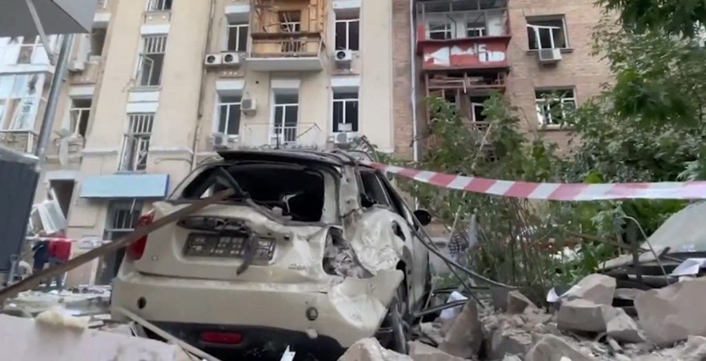 Kyiv attack bomb explosion missile