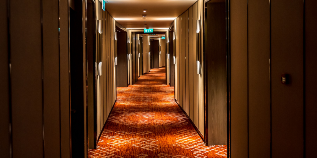 Hotel, corridor, empty