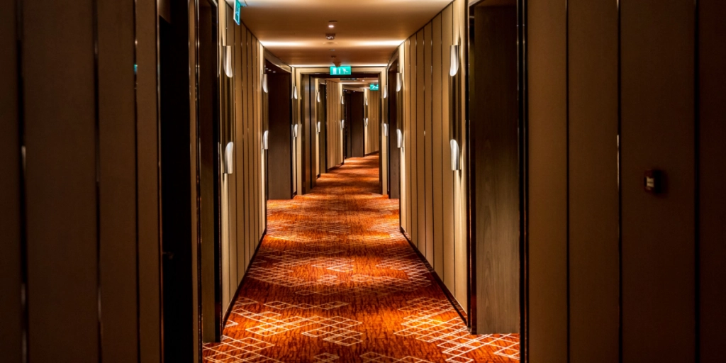 Hotel, corridor, empty