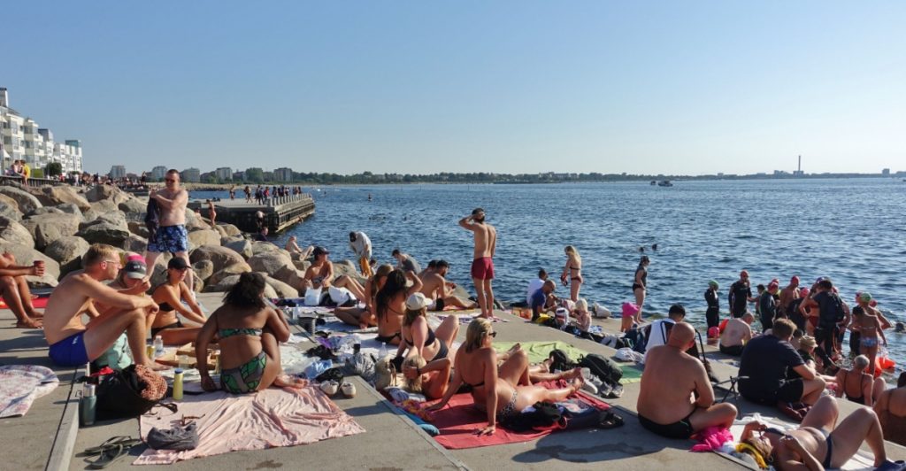 Bad, sommar svensk sommar