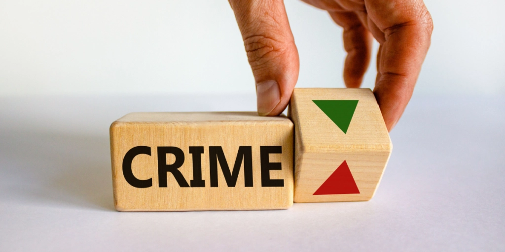 Crime, up, down