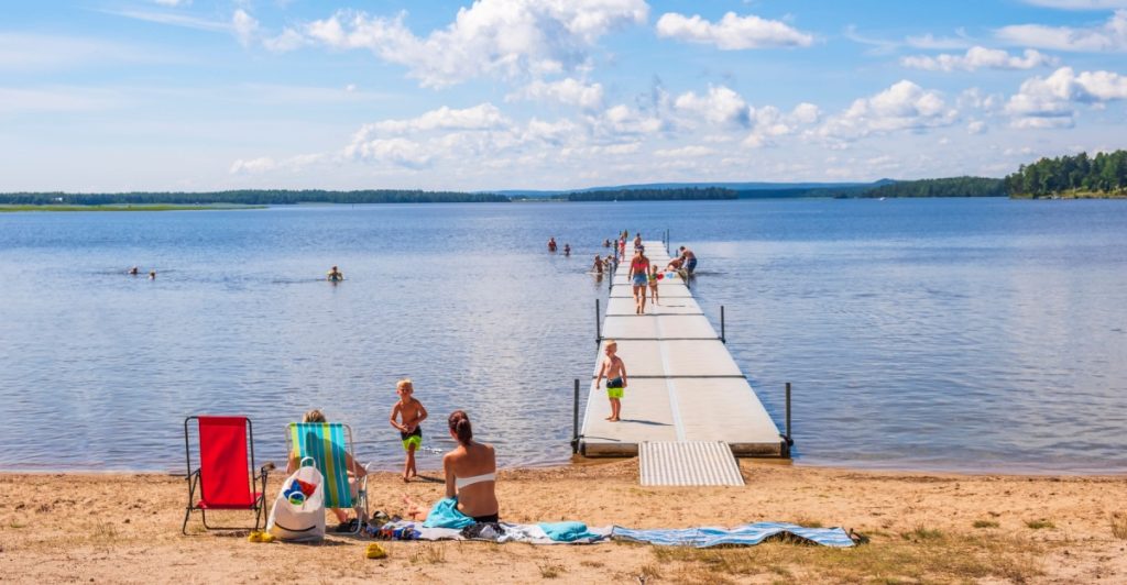 Strand, sommar, bada