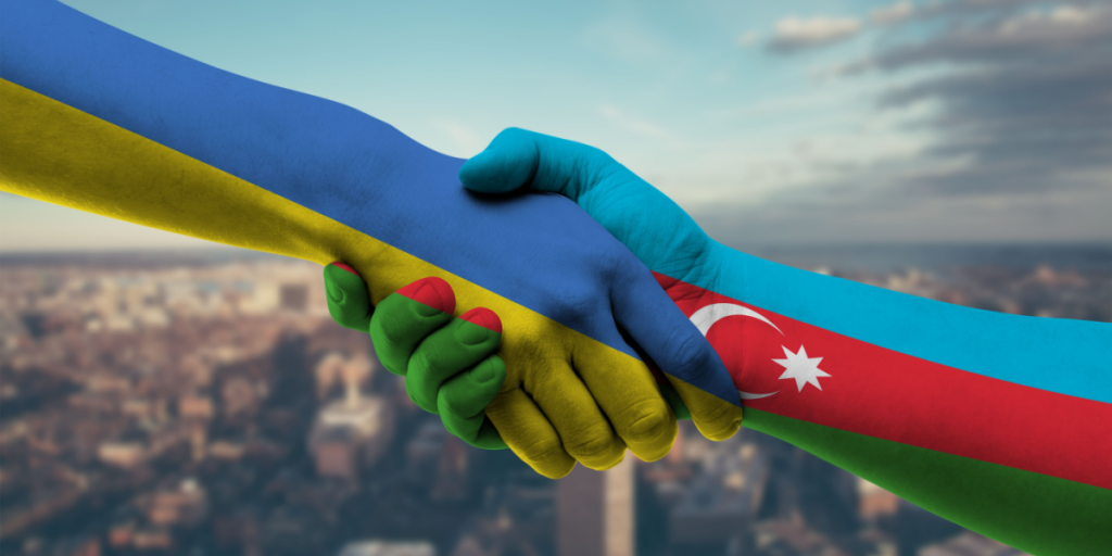 Ukraine, Azerbaijan, friendship, handshake, support