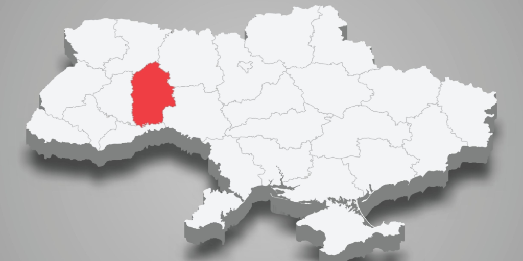 Khmelnytskyi Oblast, Ukriane, map