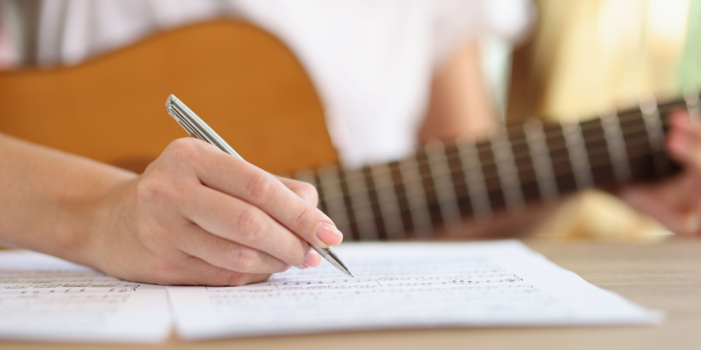 writing song, musician