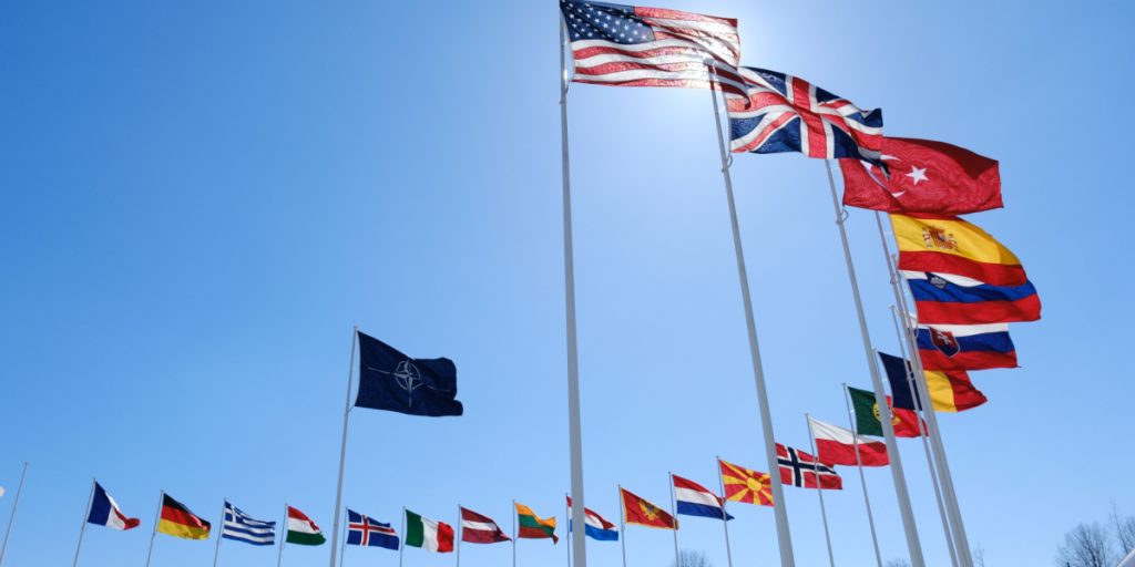 NATO, flags, members, countries