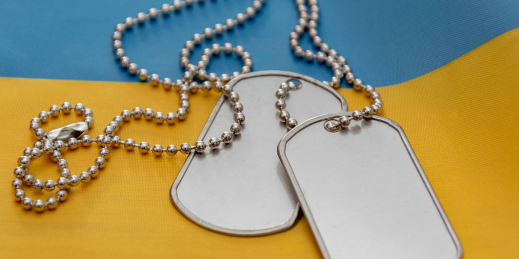 Ukraine, military, service, dogtags, soldier