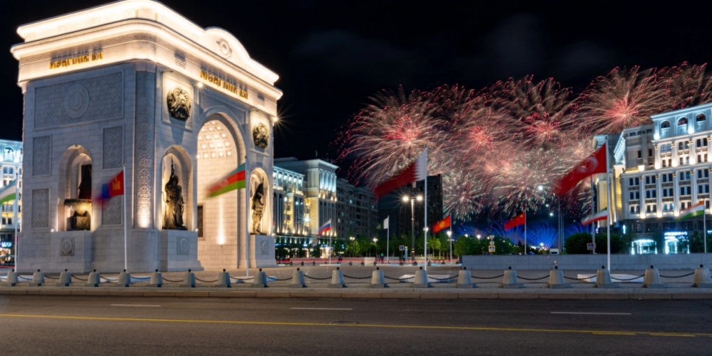 SCO summit, Kazakhstan, fireworks