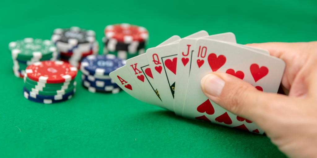 Poker, chips, playing your hand
