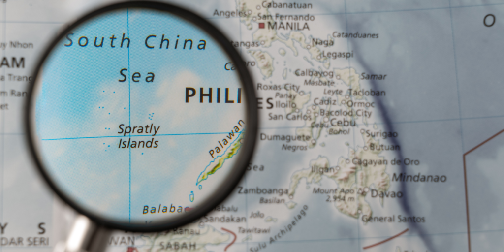 Spratly Islands, map, South China Sea, Phillipines