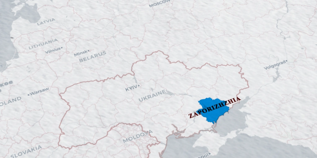 Zaporozhia, Ukraine, map
