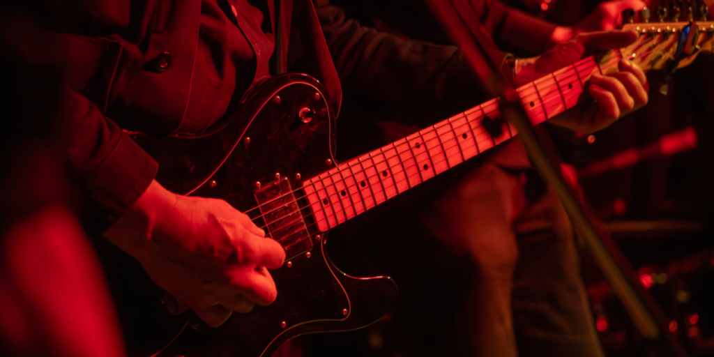 Guitar, concert, music, playing