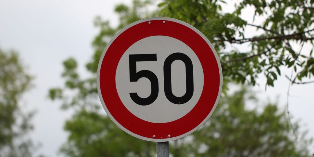 fartskilt, speed limit, 50 km