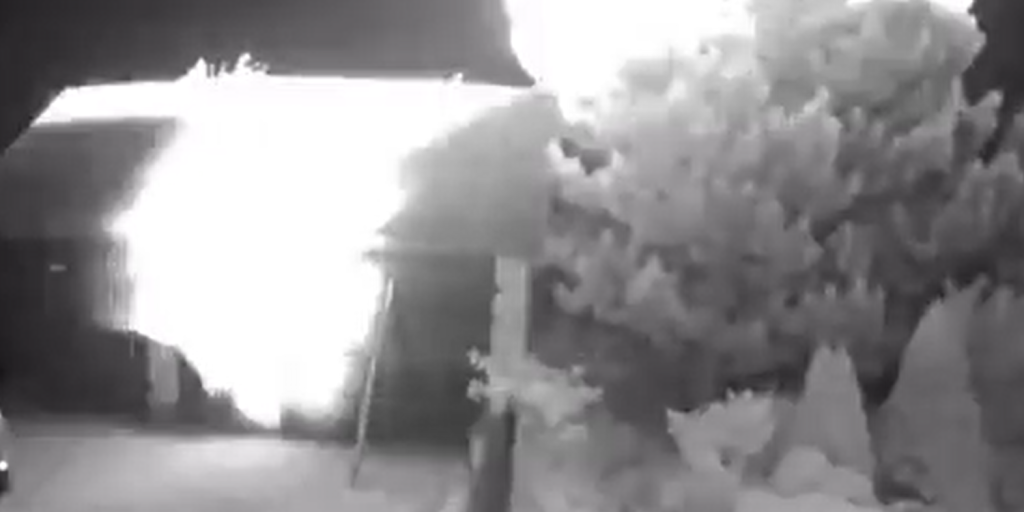 Explosion, Poland, village, drone