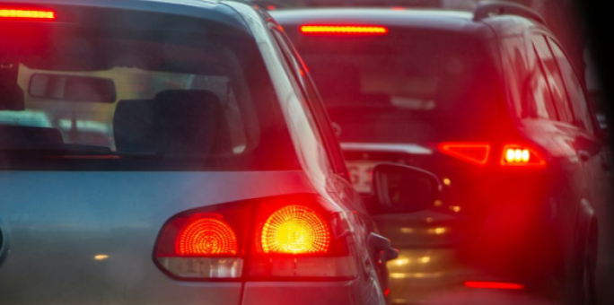 Bil, trafik, kørelys, trafic