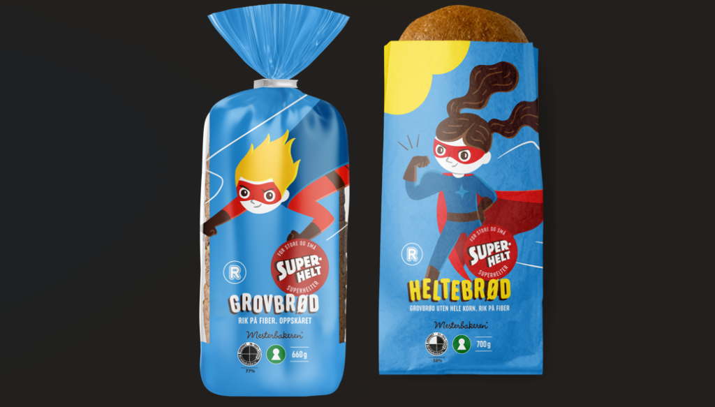 Rema 1000 brød superhelt grovbrød, bread