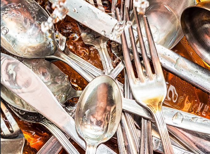 Silver spoon fork knife, oksidert sølvtøy, sølvtøj, oxiderat silver