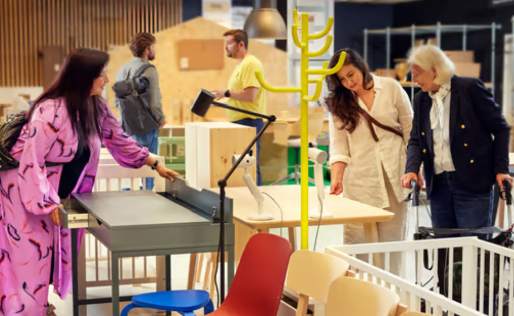 Ikea gjenbruk, butikk, møbler, genbrug