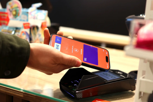 Vipps, mobil, telefon, smartphone, tæpping, betale med mobilen